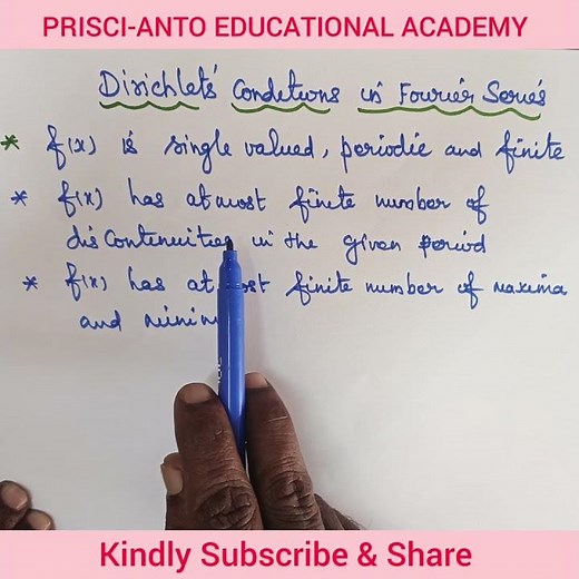 Dirichlet's conditions///Fourier series///Transform& PDE///Engineering Mathematics -III////