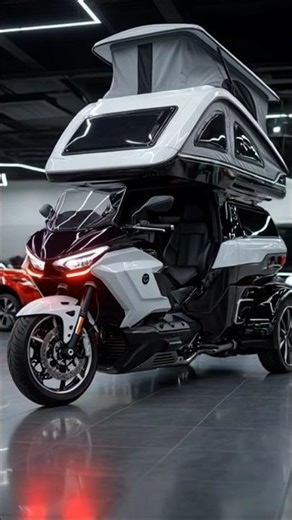 Unbelievable Future Bike! Electric Trike Camper Motorcycle