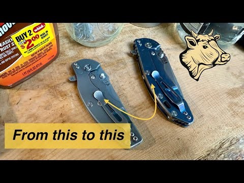 How to Remove Anodization yourself (DIY knife modding)
