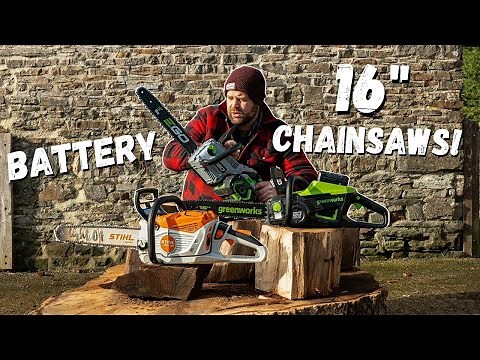 Do you need a 16” Battery Chainsaw? Watch this First! STIHL vs EGO vs Greenworks
