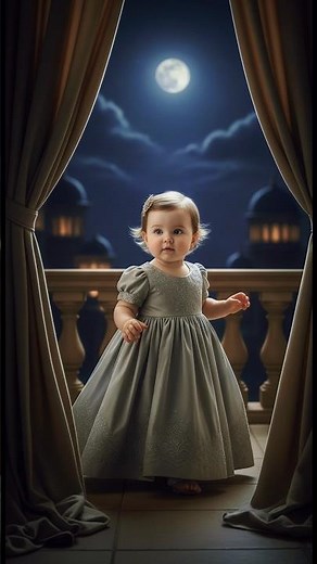 AI Baby Fashion👑 | Cinderella-Inspired Toddler in Satin and Sparkle