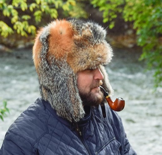 Men's Natural Fox Full Fur Trapper Hat - Etsy
