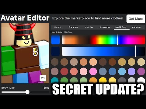 Roblox's Secret Hex Skin Tone Colour Update!?