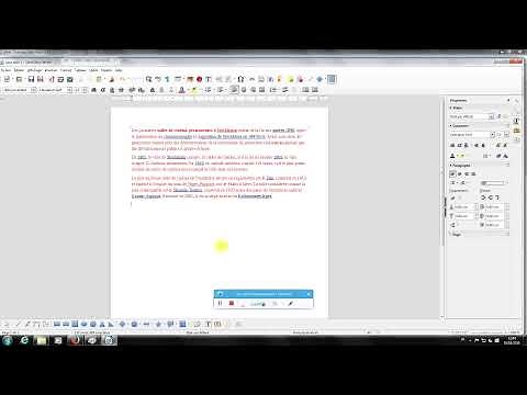 changer la couleur d'un texte sur libre office