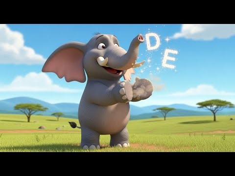 The Elephant Who Sang the ABC | Alphabet Song and Nursery Rhyme for Kids