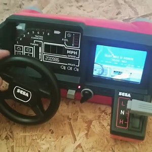 @circuitbeard (Instagram) built this retro cool Tomy Turnin Turbo Dashboard into a Sega Outrun arcade conversion using a Raspberry Pi and a load of custom modding. | SuperFly Autos