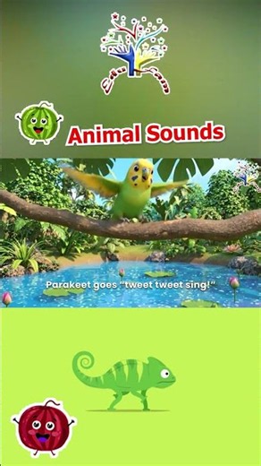 Fun Animal Song for Kids! Iguana, Bullfrog, Parakeet, Chameleon, Praying Mantis 🦎🐸