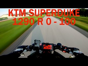 KTM 1290 SUPERDUKE R | 0 - 100 Acceleration