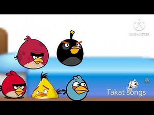 five little angry birds jumping on the bed |engish Nuresy Rhymes songs for children
