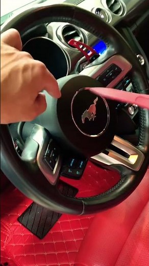 How to Remove Driver Air Bag Ford Mustang ⚠️#ford #mustang #gt #shorts #viral #video #howto #airbag