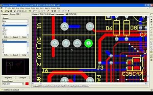 Protel 99 SE多层电路板设计与制作视频-在PCB上更改元器件封装80