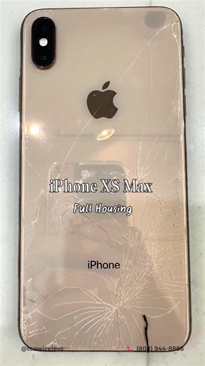 iPhone XS Max Full Housing Replacement 🔥📱 Before ➡️ cracked screen, worn frame, damaged exterior. After ➡️ brand new housing, clean finish, solid feel — like new again. ✨💯 Dealing with a broken phone screen or cracked screen? We handle it all: ✔ Broken Screen Repair ✔ Crack Screen Fix ✔ Button & Switch Repair ✔ Camera Repair ✔ Charging Port Repair From full housing restorations to detailed component repairs, we bring your phone back to life the right way. Repaired at Aloha Phone Repair by TCA