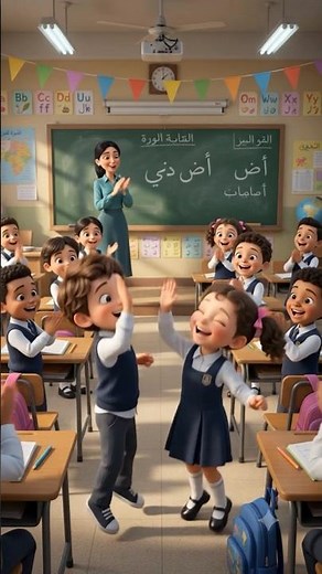 تعليم الحروف العربية | من ش إلى ض بطريقة ممتعة 🎉 | Learn Arabic Letters.