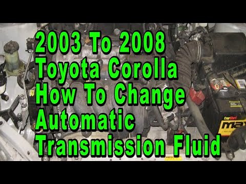 Toyota Corolla How To Change Automatic Transmission Fluid (ATF) - 2003 2004 2005 2006 2007 & 2008