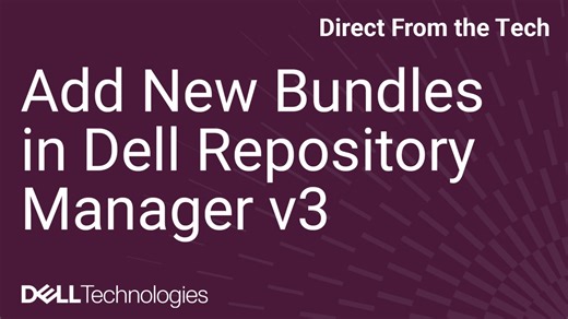 Adición de nuevos paquetes mediante Dell Repository Manager v3