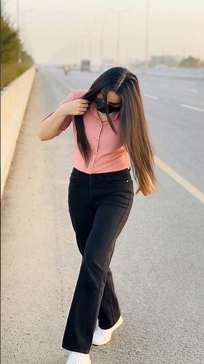 Elegance in Every Step | Slow Motion Fashion Walk ✨Blue outfit vibes with a romantic touch 💙🌸 #Slow