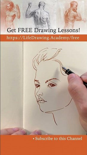 How to Sketch a Face Step by Step - Line Drawing Practice