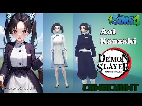 Aoi Kanzaki | Demon Slayer | Sims 4 |