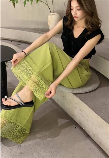 새로운 여름 여성용 부드러운 캐주얼 팬츠 #캐주얼팬츠 #신상여성팬츠 #패션#tiktok #fyp