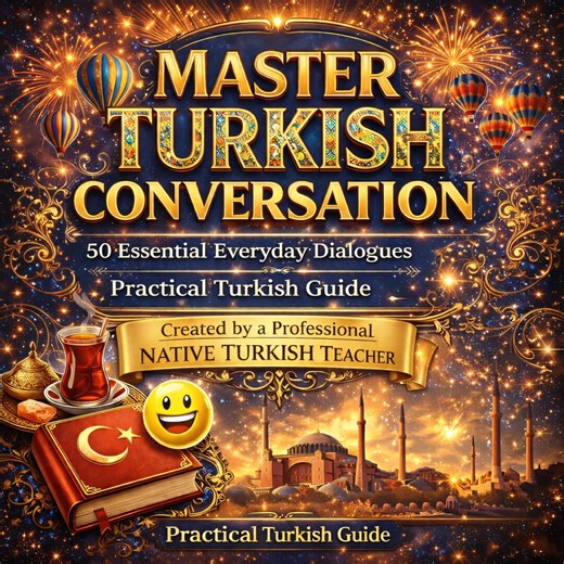 Master Turkish Conversation: 50 Essential Everyday Dialogues | Created by a Professional Turkish Teacher | Practical Turkish Guide - Etsy