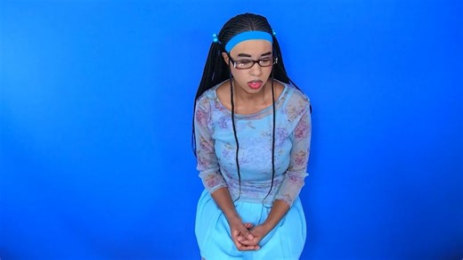 ▶️ Actress Sheisnovember (Msnovember) Lashawn Mosley Blue Floral Modeling Shoot