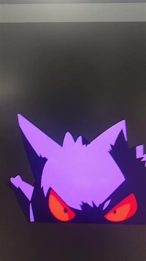 Gengar Sticker Decal 😍😳#pokemon #stickers #decor #gengar #anime