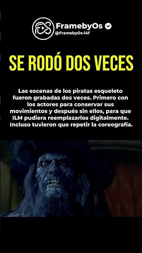 Esta Escena se RODÓ DOS VECES - Piratas del Caribe: La maldición del Perla Negra