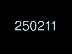 Computer counts up to 1 million (250001-260000)