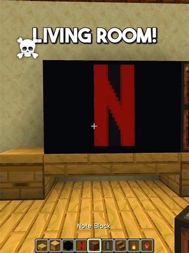 Minecraft Living Room 🛋️ (Montagem Hikari) #shorts #minecraft