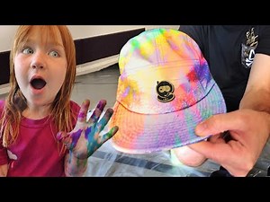 Adley & Niko Learn to Tie-Dye 🎨 Making Rainbow clothes at Dads work with Spacestation Gaming crew