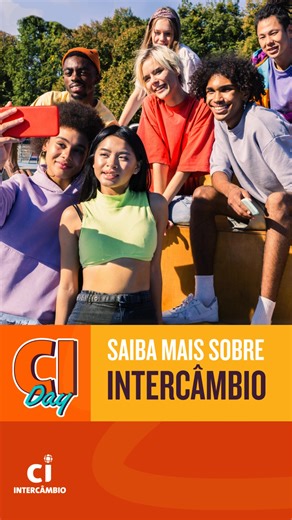 🌍 Participe do CI Day de forma gratuita e saiba tudo sobre os nossos programas de intercâmbio: encontre o destino e a programação ideal para o seu objetivo! Garanta sua vaga clicando no link e realizando sua inscrição 🧡 | CI Intercâmbio