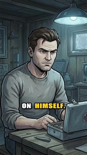 Why did this man cut himself open in Antarctica?