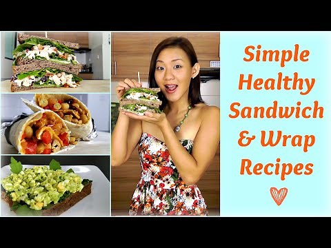 Healthy Sandwich & Wrap Recipes (Packed Lunch for Work or School)