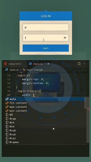 Modern login form made with only HTML & CSS - Transparent Login Form | #coding #webdevelopment #css