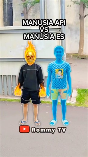 MANUSIA API VS MANUSIA ES!! Prank Klakson Bus Telolet #shorts #basuri