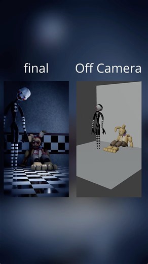 Puppet While Afton Gets Springlocked | Behind The Scenes VS MOVIE