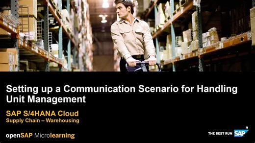 Setting up a Communication Scenario for Handling Unit Management