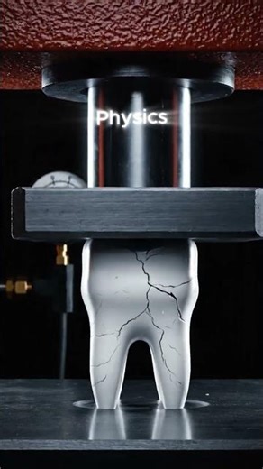 Hydraulic Press vs. Human Tooth 🦷💥