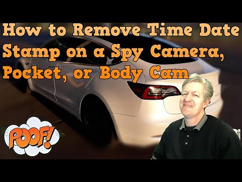 How to Remove Time Date Stamp on a Spy Camera, Pocket, Body, or Nanny Cam