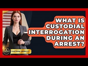 What Is Custodial Interrogation During An Arrest? - Courtroom Chronicles