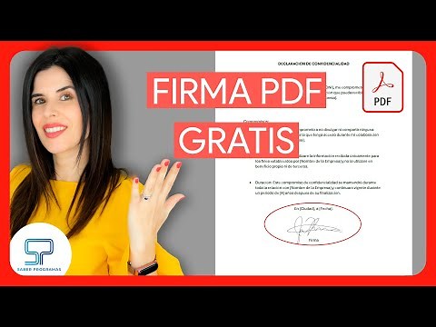 Cómo FIRMAR un PDF GRATIS con firma electrónica ✅