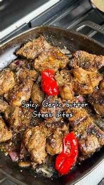 Steak bites with spicy twist #stake #steakbites