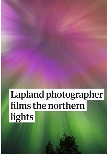 A mesmerising spectacle across the Lapland skies was captured by a photographer in the Arctic circle on Saturday night. The aurora borealis is a natural phenomenon in the Earth’s sky, driven by solar activity and geomagnetic storms interacting with the upper atmosphere. These magical marvels were also captured across the UK – in Dorset, Kent and Northumberland. The Met Office have said sightings in Scotland will remain possible until Tuesday. #auroraborealissky #northernlights #lapland #laplandf