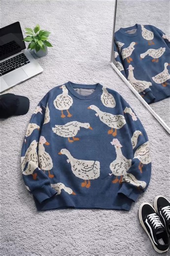 Stylish Oversized Knit Sweater for Men