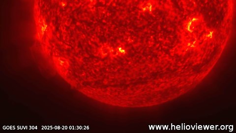 Sun Unleashes Two Massive Prominences In View From NOAA Satellite