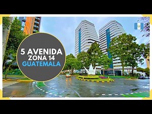 5 AVENIDA en ZONA 14 y sus altos edificios en CIUDAD DE GUATEMALA - GUATEMALA 2024