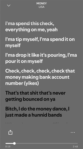 LISA - MONEY (Lyrics) #spotify #popular #trending
