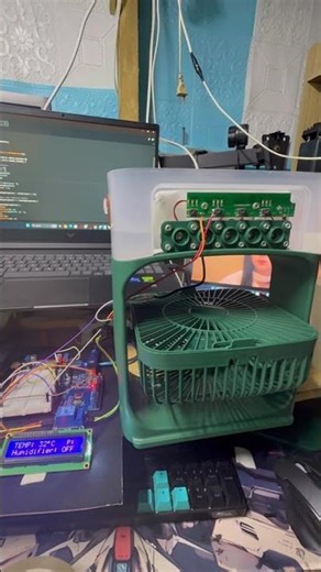 ARDUINO BASE AUTOMATIC ON/OFF HUMIDIFIER WITH DHT11