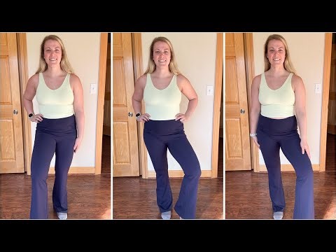JEKAOYI Womens Flare Dress Pants High Waisted Bootcut Yoga Work Slacks Pull On Tummy Control Workout