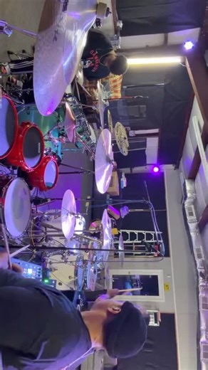 shedtracks™️ on Instagram: "In the shed with the gang @jayhilliard.drums @bgod.__ @_jwdrums_ 🚀Play to “Tension” on our website . Link in bio! Follow us and @/tag us #shedtracks in your cover for a free feature on our page! 📲www.shedtracks.com . . . . #shedflix #drumcommunity #drumlesstracks #drumcover"